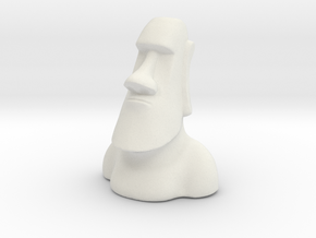 Moai in White Natural Versatile Plastic