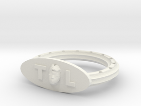 The "Me" Ring in White Natural Versatile Plastic