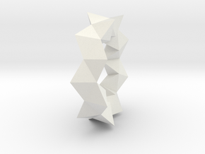 TetrahedralSnake in White Natural Versatile Plastic