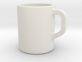 Coffee Cup in White Natural Versatile Plastic