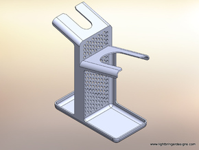 Combo Razor Stand XL in White Natural Versatile Plastic