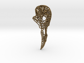 Bird Skull Filigree: 7cm in Natural Bronze