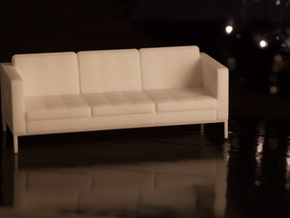1:24 Knoll Sofa in White Natural Versatile Plastic