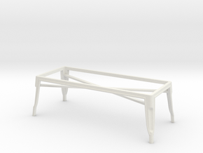 1:24 Pauchard Coffee Table Frame in White Natural Versatile Plastic