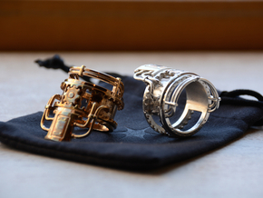 Steampower Ring V3 in Polished Bronze