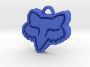 Charming Fox Racing Logo in Blue Processed Versatile Plastic