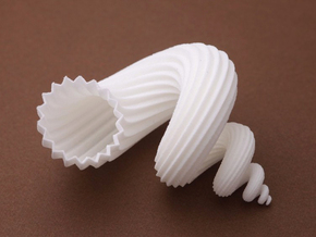 auger stellatus shell - seashell in White Natural Versatile Plastic