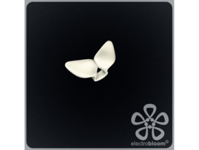 Louise leaf charm. in White Natural Versatile Plastic