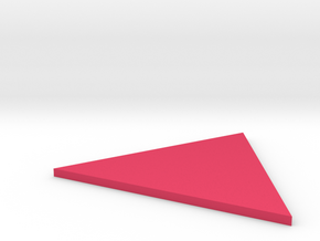 Triangle in Pink Processed Versatile Plastic
