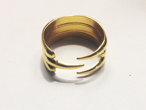 Claw Ring - Sz. 10 in 18K Gold Plated
