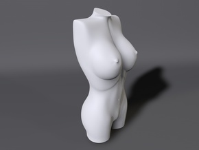  Sculpture Female Torso 10cm 2.6 in White Natural Versatile Plastic