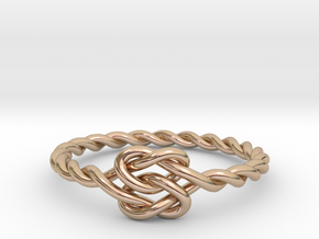 True Lover's Knot Ring in 14k Rose Gold