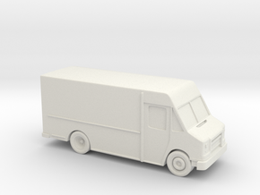 Delivery Truck 3 Inch in White Natural Versatile Plastic