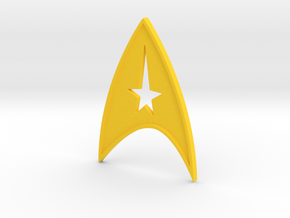 starfleet insigna - command in Yellow Processed Versatile Plastic