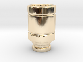 Magma styled drip tip in 14K Yellow Gold