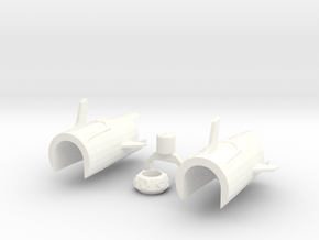 TFP upgrade set duo for Smokescreen in White Processed Versatile Plastic