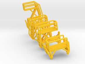  1/144 GSE B4 & B5 Maintenance Stands (4x) in Yellow Processed Versatile Plastic