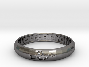 Word Ring in Polished Nickel Steel