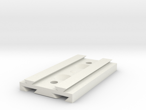 Slide plate for mounting something in White Natural Versatile Plastic