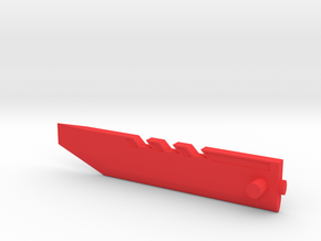 Razor Sword part 1 in Red Processed Versatile Plastic