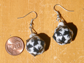Escher Angels And Devils Earrings (Simple) in Full Color Sandstone