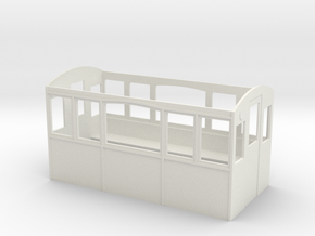 Wagenkasten-5-Fenster in White Natural Versatile Plastic