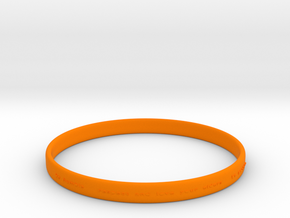 Good Value Bracelet in Orange Processed Versatile Plastic