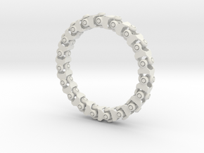 Universal Joint Bracelet v2.0 in White Natural Versatile Plastic