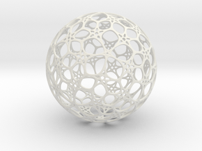 Sphere - O - Mesh in White Natural Versatile Plastic
