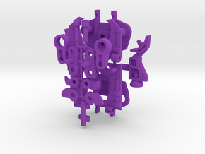 Bat Tapebot Ver.3 in Purple Processed Versatile Plastic