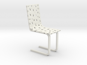 Modern Voronoi Organic Chair in White Natural Versatile Plastic