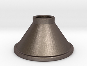 HD Flask Funnel - Short in Polished Bronzed Silver Steel