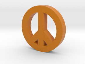 Peace Sign in Full Color Sandstone