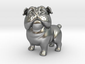 Plucky the Pug in Natural Silver