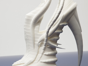 Exoskeleton Shoe - Right in White Natural Versatile Plastic