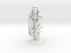 WomanSculpture in White Natural Versatile Plastic
