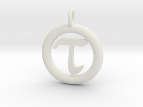Tau Open Unit(cm) Pendant in White Natural Versatile Plastic