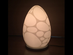 Egg Lamp in White Processed Versatile Plastic