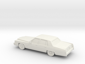1/87 1979 Cadillac Fleetwood Brougham  in White Natural Versatile Plastic