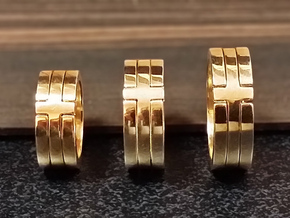 (USA) 7 Void Cross - Multiple Sizes in Polished Brass