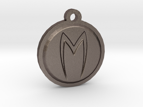 Mach 5 keychain in Polished Bronzed Silver Steel