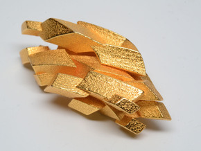 Gold "fool's gold" mineral - imaginary rock collec in Polished Gold Steel