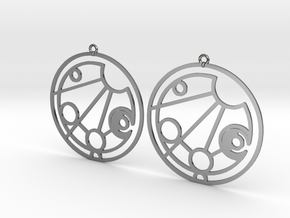 Maddison - Earrings - Series 1 in Fine Detail Polished Silver