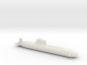 1/700 Typhoon Class SSBN in White Natural Versatile Plastic