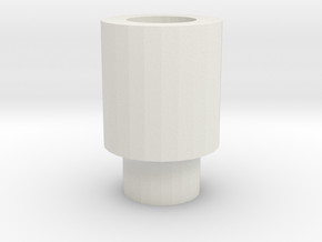 FRICTION FIT DRIP TIP in White Natural Versatile Plastic