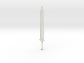 Doombringer Sword in White Natural Versatile Plastic