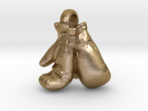 BOXING GLOVES in Polished Gold Steel