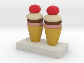 Ice Creams Model in Full Color Sandstone