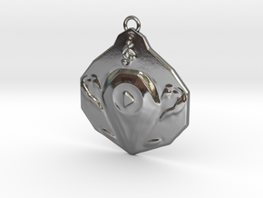 "Play" pendant 1-st edition, "Player" jewelry coll in Polished Silver