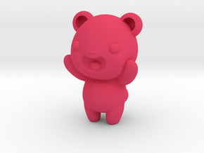 3" Gummy bear in Pink Processed Versatile Plastic